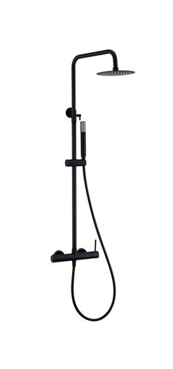 Barra de ducha monomando Monza negro mate BDM039/NG Imex