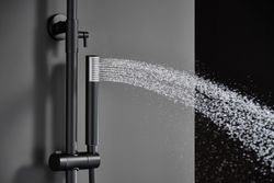 Monza engrepps duschstång mattsvart BDM039/NG Imex