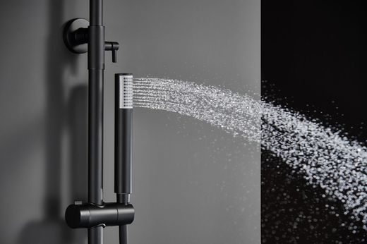 Monza engrepps duschstång mattsvart BDM039/NG Imex