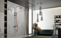 Monza engrepps duschstång borstad roséguld BDM039/ORC Imex