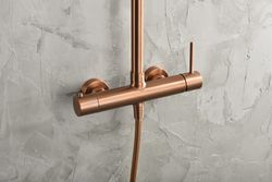 Monza engrepps duschstång borstad roséguld BDM039/ORC Imex