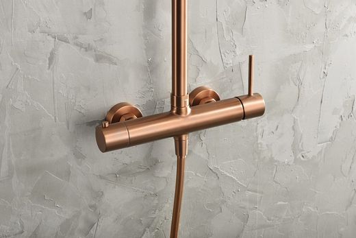 Monza engrepps duschstång borstad roséguld BDM039/ORC Imex