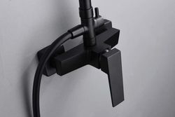 Art duschstång matt svart Imex