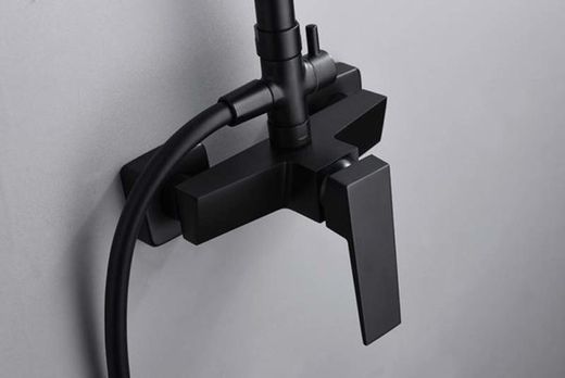 Art duschstång matt svart Imex