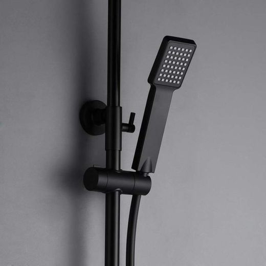 Art duschstång matt svart Imex