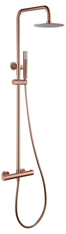 Barre de douche thermostatique Genova en or rose brossé BTG053/ORC Imex