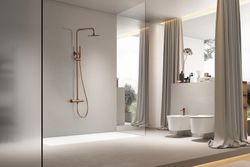 Genova termostatisk duschstång Borstad Rose Gold BTG053/ORC Imex