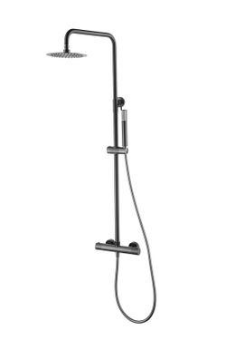 Barra de ducha termostática Monza black gun metal BTM039/BGM Imex