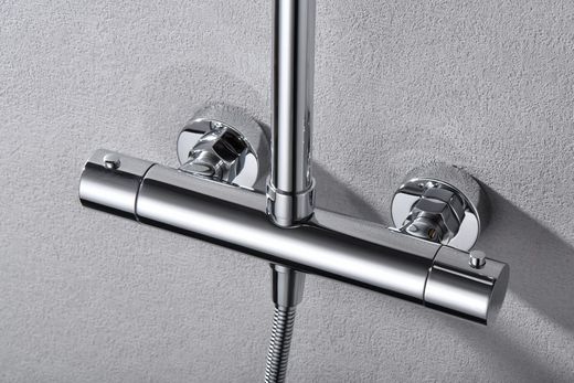 Monza termostatisk duschstång krom BTM039 Imex