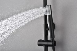 Θερμοστατική μπάρα ντουζιέρας Monza Μαύρη ματ BTM039/NG Imex