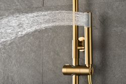 Monza termostatisk duschstång borstad guld BTM039/OC Imex