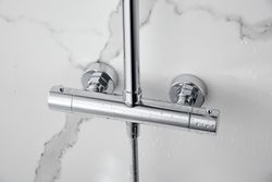 Naples Chrome termostatisk duschstång BTN047 Imex