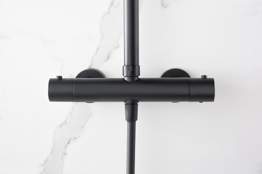 Termostatisk duschstång Naples Matt svart BTN047/NG Imex