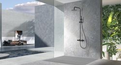 Termostatisk duschstång Naples Matt svart BTN047/NG Imex