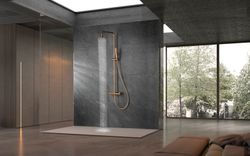 Neapel termostatisk duschstång Borstad roséguld BTN047/ORC Imex