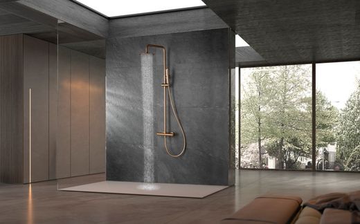 Neapel termostatisk duschstång Borstad roséguld BTN047/ORC Imex