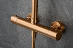 Neapel termostatisk duschstång Borstad roséguld BTN047/ORC Imex