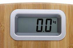 Weegschaal met bamboe + abs afwerking Ac-303pyp