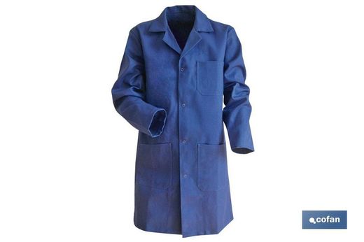 Peignoir Bleu Foncé "Limeur" 100% Coton TS
