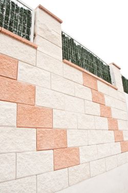 Bloque hormigón 2 caras Split blanco 20x20x40 Arosa Verniprens