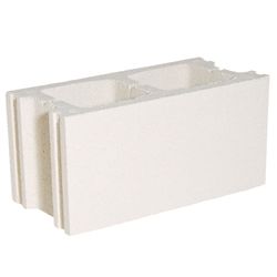 Bloque hormigón blanco liso 20x20x40 Verniprens