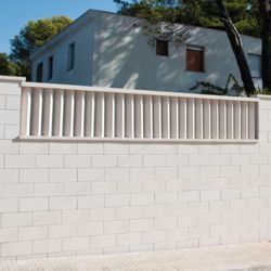 Slät vitt betongblock 20x20x40 Verniprens