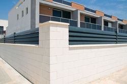 Bloque Hormigón liso 20x20x40 cm Doble Esquina