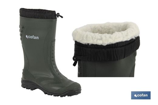 Doublure polaire cousue pour bottes d'eau T-42