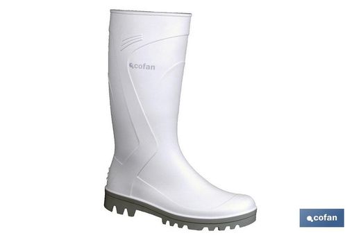 Bota Agua Pvc Blanca Talla 40