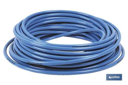 Boite 25Mt Tube Polyuréthane Bleu 6X8