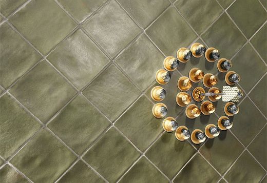 Kakellåda 10x10 Fika Grönkål 0,56m2 56 Styck Natucer