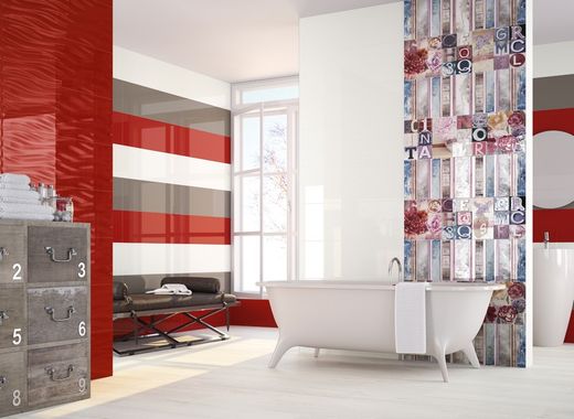 Kakelbox 30x90 9505 vit 1,08m2 4 delar Porcelanit