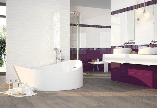 Kakelbox 30x90 9505 vit 1,08m2 4 delar Porcelanit