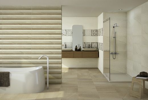Caja Azulejo 30x90 9512 nacar pasta blanca 1,08m2  4piezas  Porcelanite