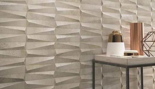 Fliesen Box 30x90 9525 Creme Relief 1,08m2 4 Stück Porzellanit