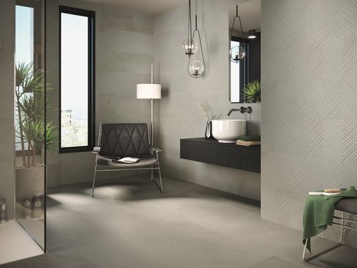 Scatola per piastrelle 30x90 9528 Rilievo grigio 1,08m2 4 pezzi Porcelanite