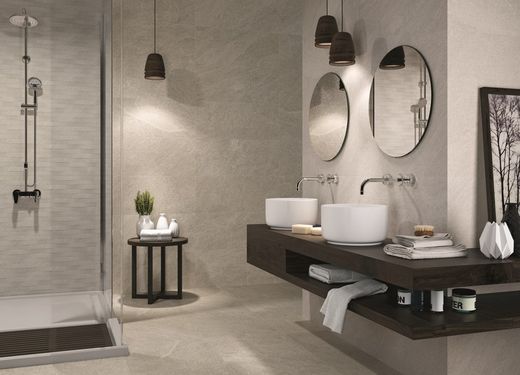 Kakelbox 33,3x80 8201 Grå 1,60m2 6 delar Porcelanit
