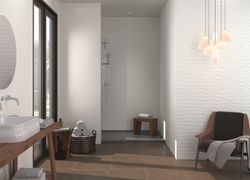 Caixa de azulejo 33,3x80 8202 Branco fosco 1,60m2 6 peças Porcelanita