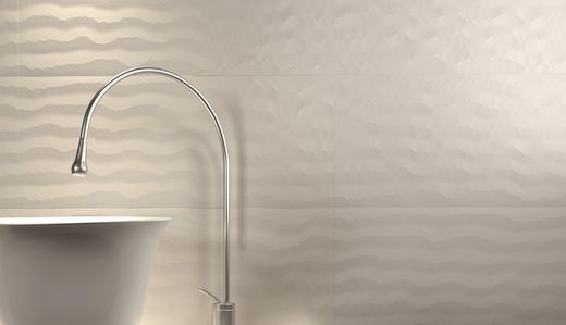 Scatola per piastrelle 33,3x80 8202 Rilievo bianco dinamico 1,60m2 6 pezzi Porcelanite