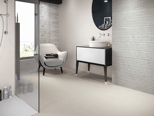Tile Box 33,3x80 8208 Silver Relief 1,60m2 6pieces Porcelanite