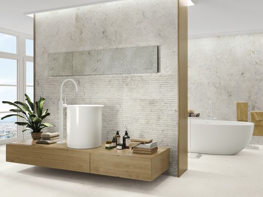 Scatola per piastrelle 33,3x80 8212 Rilievo grigio 1,60m2 6 pezzi Porcelanite