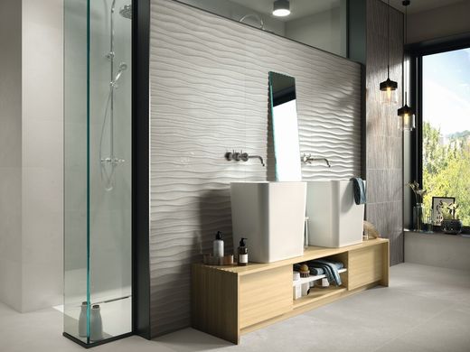Tile Box 33,3x80 8213 Gray Relief 1,60m2 6pieces Porcelanite