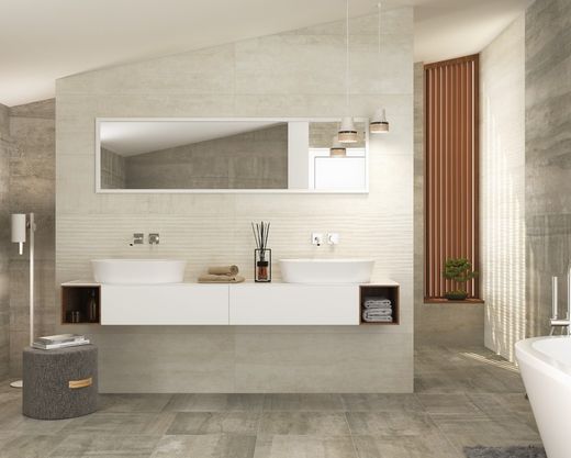 Tegeldoos 40x120 1202 Wit 1,44m2 3 stuks Porcelaniet