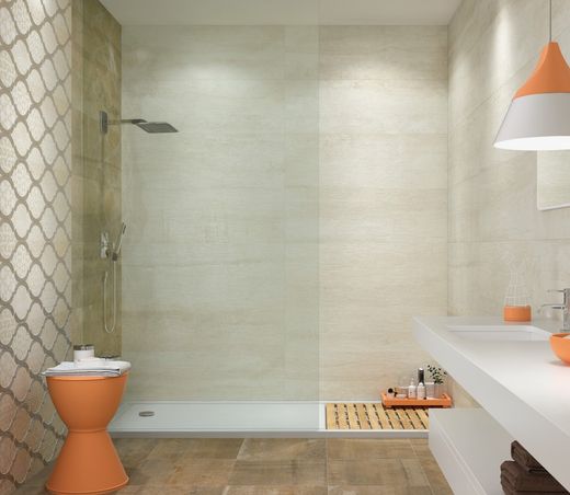 Caja Azulejo 40x120 1202 Tabaco 1,44m2  3 piezas  Porcelanite