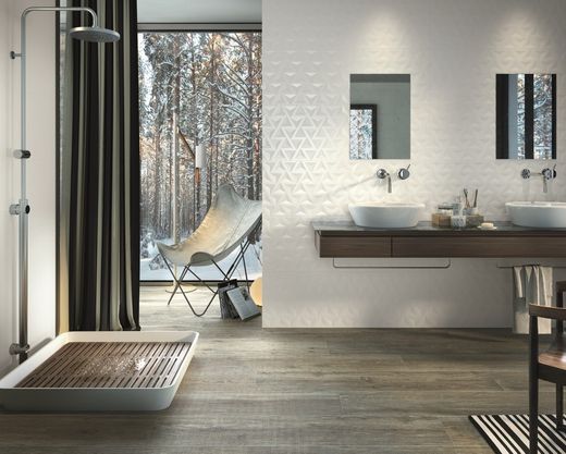 Scatola per piastrelle 40x120 1206 Rilievo bianco Geo 1,44m2 3 pezzi di porcelanite