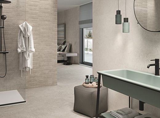 Kakelbox 40x120 1214 Grå 1,44m2 3 delar Porcelanit