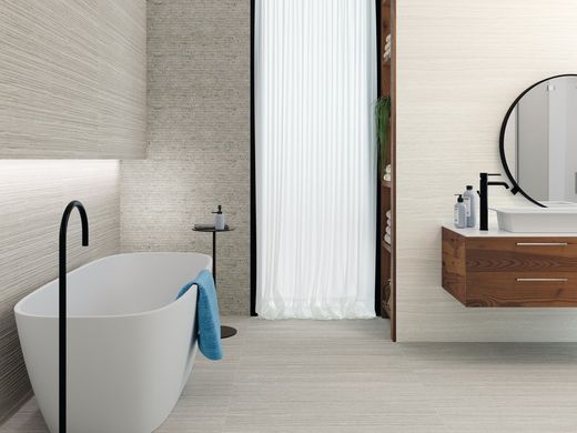 Scatola per piastrelle 40x120 1216 Rilievo grigio lineare 1,44m2 3 pezzi di porcelanite