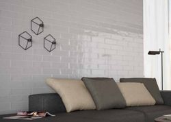 Caja Azulejo Alboran gris brillo 7,5x30 0,5m2/caja 22 piezas/caja Pissano