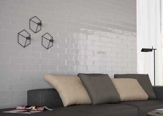 Scatola per piastrelle Alboran grigio lucido 7,5x30 0,5m2 / scatola 22 pezzi / scatola