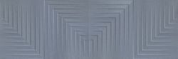 Caja Azulejo Capitol Relieve Concept Azul Brillo 30x90 1,08m2 Metropol